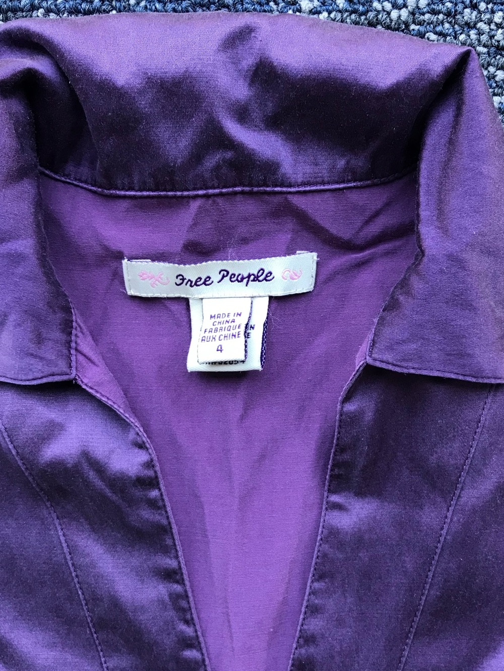 Free People Purple Satin Dress